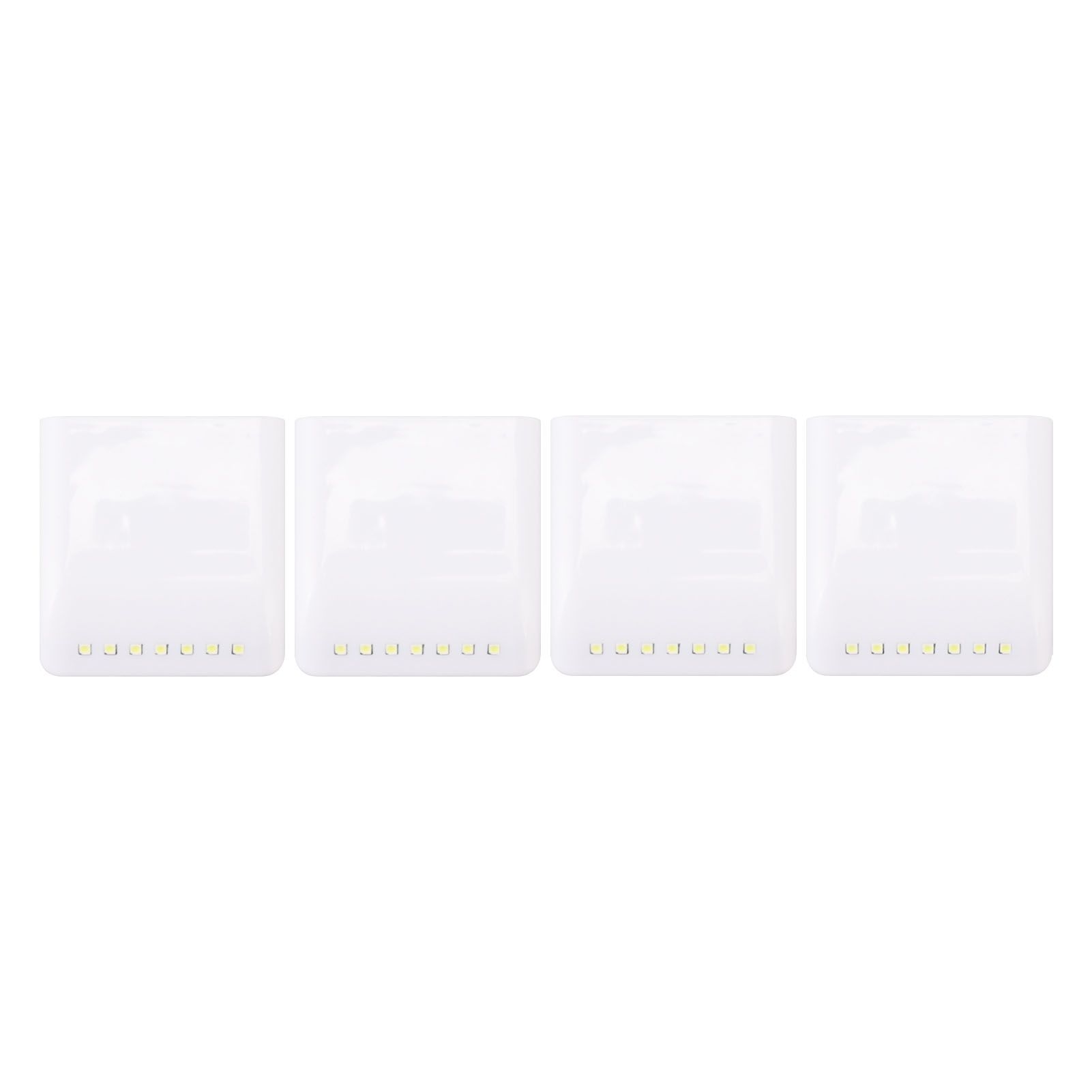 4 Set LED Closet Lights 7 LED Sensor Under Cabinet Lights with 2700K Warm White Light for Wardrobe Cupboard Drawer — image 2