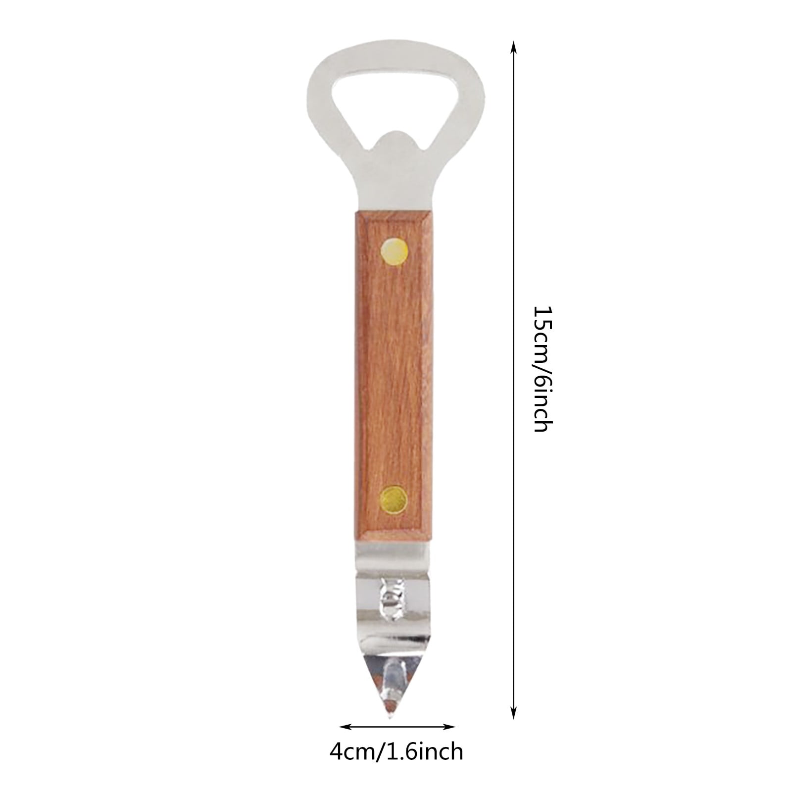 Bottle and Can Openers ! Beer Opener with Wooden Handle Can Openers are Used for Kitchen Miscellaneous Items, Bottle Opener Promotion Include 1Pc Small — image 3