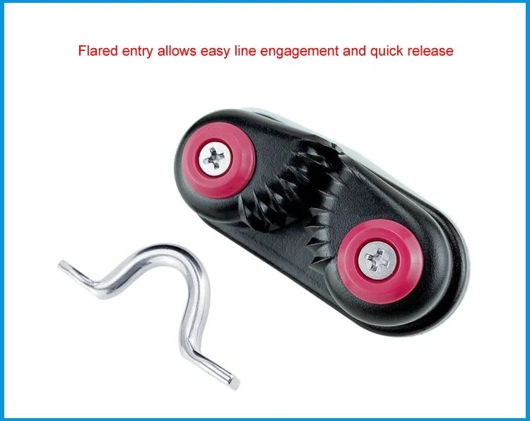 Cam Cleats, Rope Cleats, Ball Bearing Fast Entry Cam Cleats for Line Aluminum, Sailing Sailboat Kayak Canoe Dinghy Accessories โ image 2
