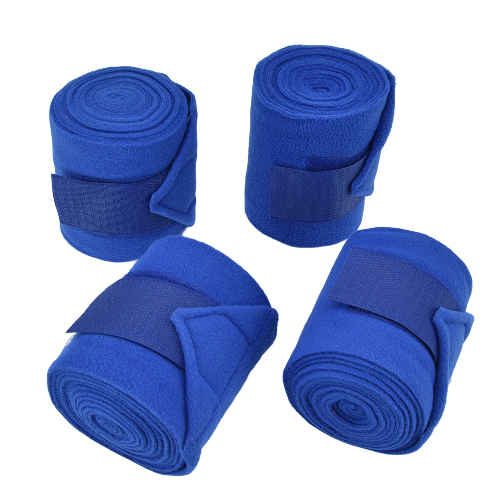 4Pcs Horse Leg Warp Hoop and Loop Fastener Guard Soft Polyester Set Kit for Dog Cow Cat Blue โ image 6