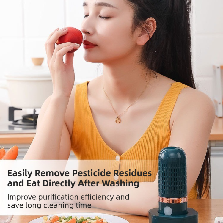 Blue Wireless Capsule Fruit and Vegetable Purifier(16 × 5.4CM) - Portable Food Disinfection & Sterilization Cleaner, 99.9% Bacteria Removal — image 4