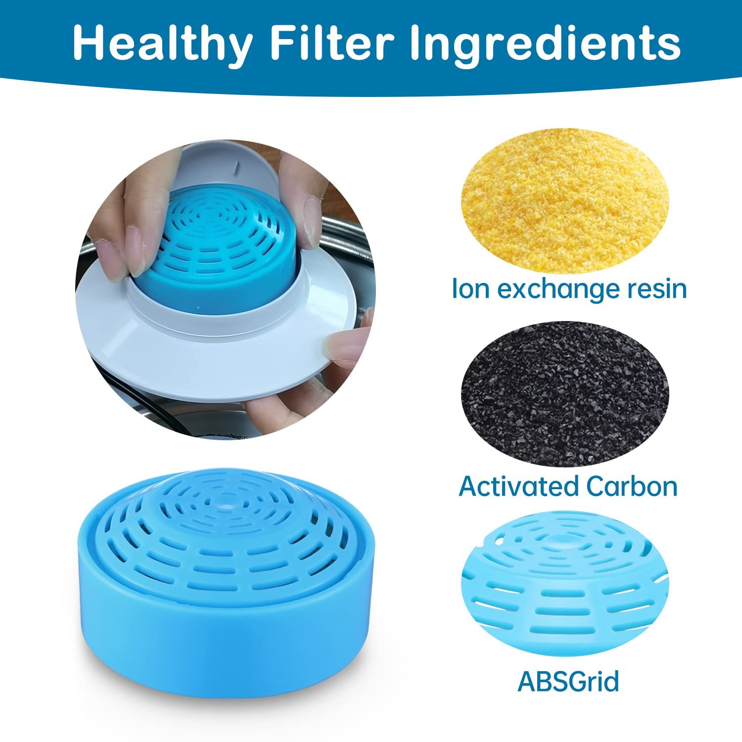 Water Fountain Filters, Fountain Replacement Filters for Automatic Pet Water Dispenser,Pet Water Fountain Replacement Filters โ image 3