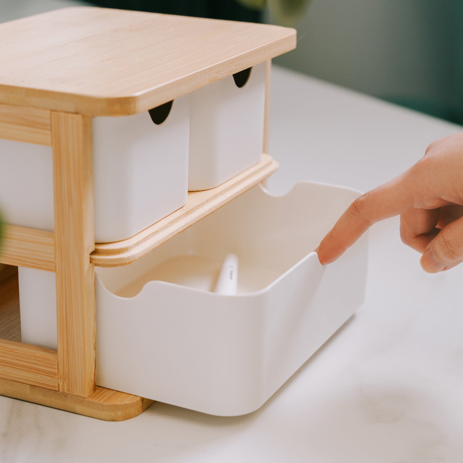 Bamboo Fibre Storage Drawer Set — image 2