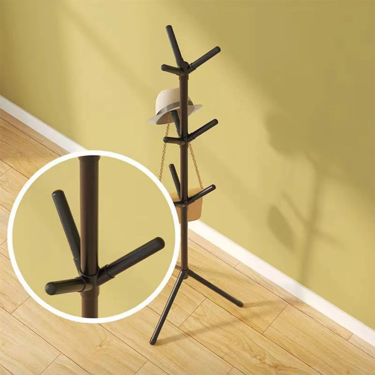 Floor-to-Floor Clothes and Hats Rack Holder — image 3