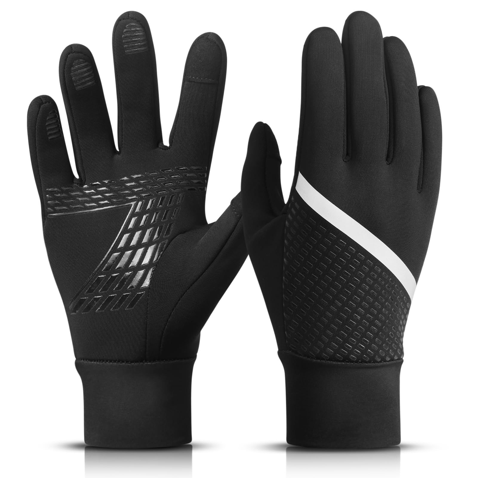 Winter Kids Warm Sports Gloves, Touchscreen Anti-Slip Cold Weather Bike Glove for Running Mountain Snow Ski Boys