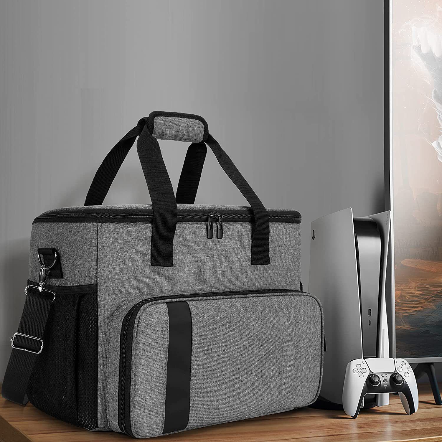 Portable Game Console Bags | Game Gear Travel Bag | Handle Backpack for Game Console, On-The- Game, Portable Game Console