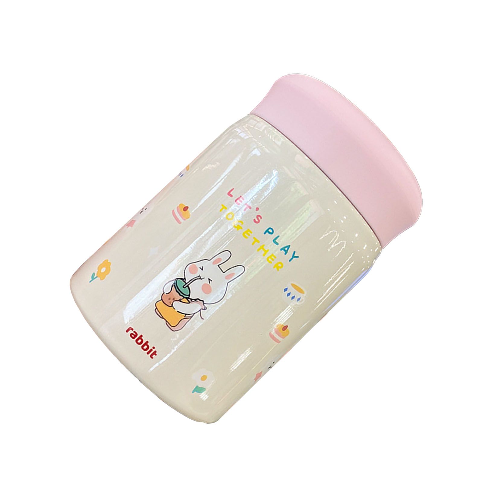 320ml Stainless Steel Insulated Vacuum Food Jar Cup Container with Lid for Outdoor Cartoon Portable Bottle Rabbit โ image 2