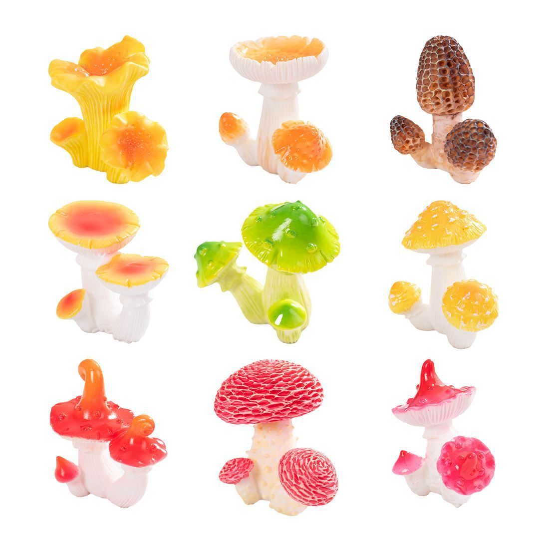 10pcs Artificial Mushroom Ornament-Type 6 โ image 6