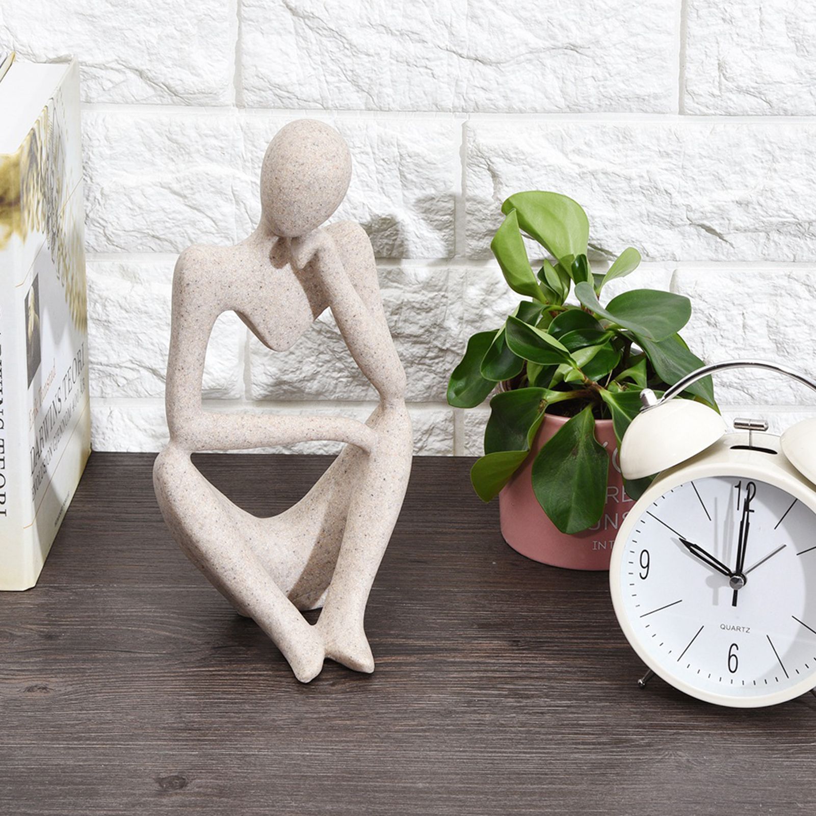 Abstract Character Figurines Thinker Desk Decor Home Decoration Ornament — image 4