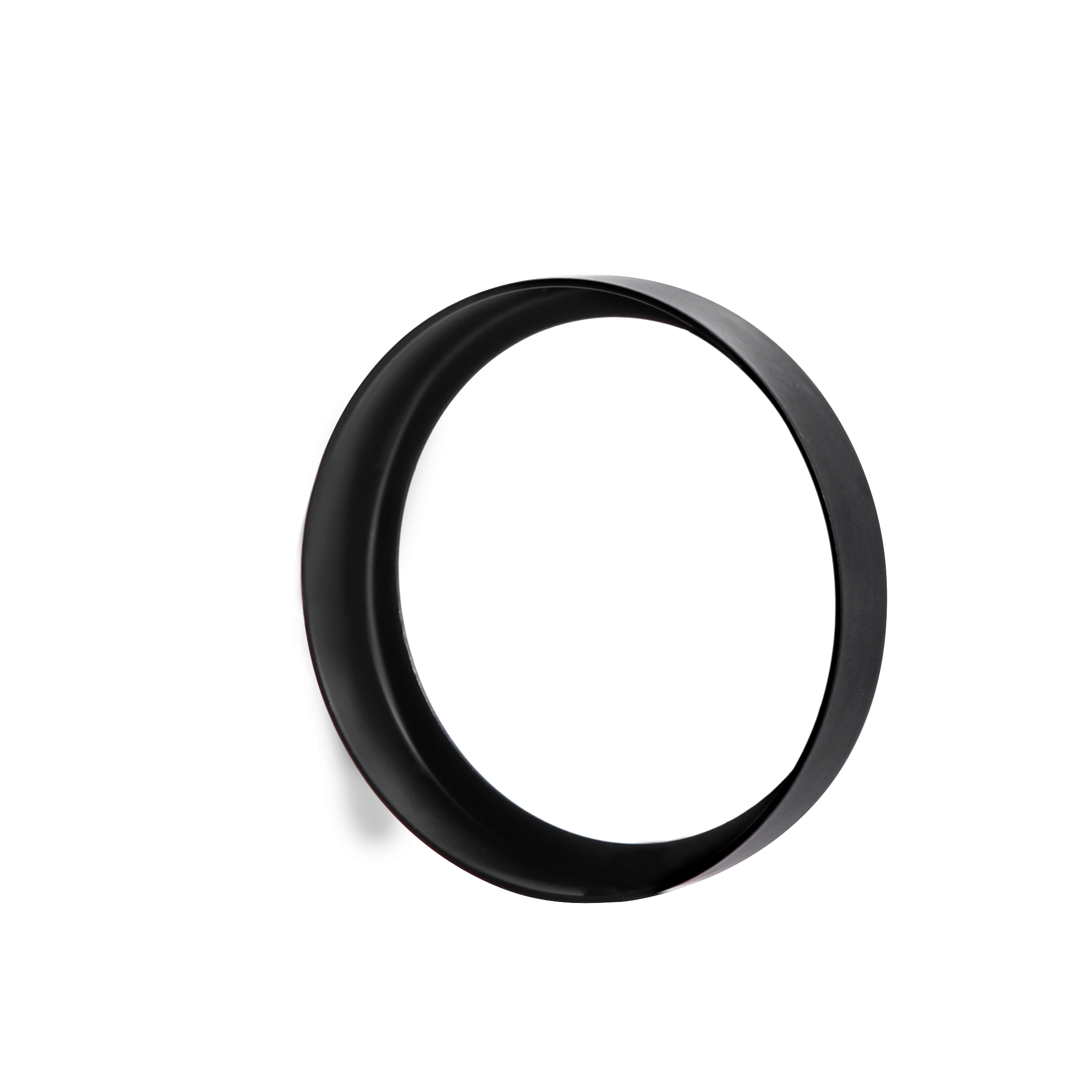6 Pack GU10/MR16 Bulb Decorative Trim Rings, Heat Insulation Anti-Scald Protective Rings for Track Lighting, Snap-On Spring-Loaded Design (Matte Black) — image 5