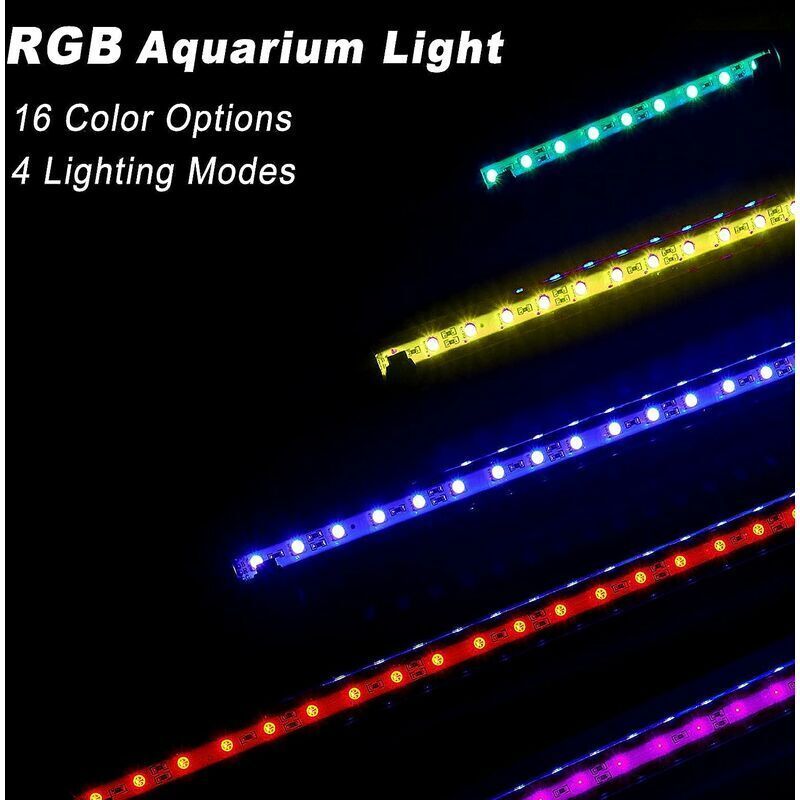 LED Aquarium, 5.8W, LED Lamp IP68 Waterproof RGB Lighting Aquarium LED, DC12V, Eclairages for Aquarium Lamp Tube Submersible for Aquarium, 48cm — image 4