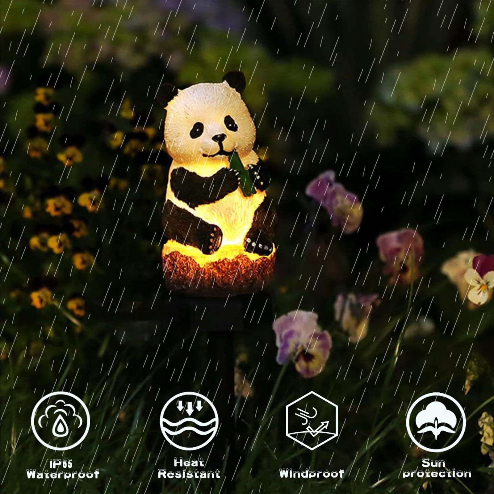 Animal Panda Decorative Garden Solar Light, Put in The Yard Light, as a Solar Stake Light able to Decorate The Garden — image 4