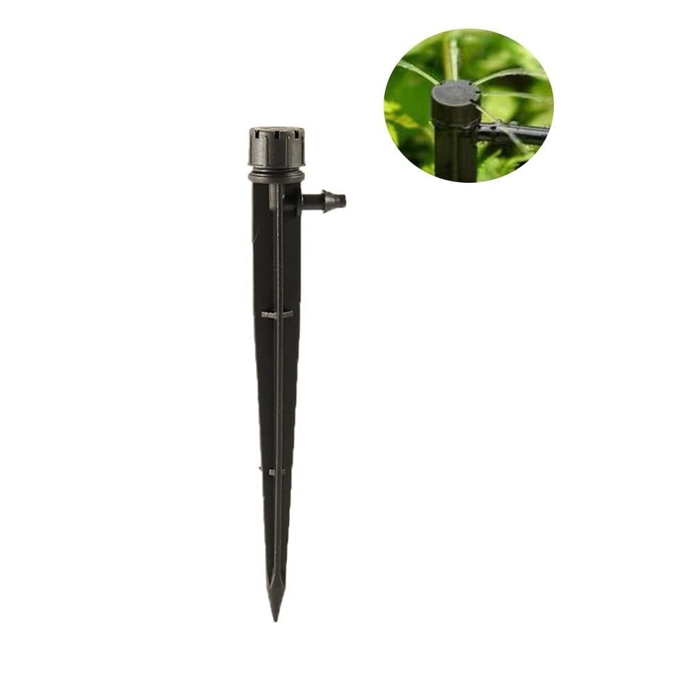 Adjustable Drip Head Landscape Fruit Tree Garden 360 degree Black 8-hole Integrated Rod Irrigation Drip Nozzle β image 4