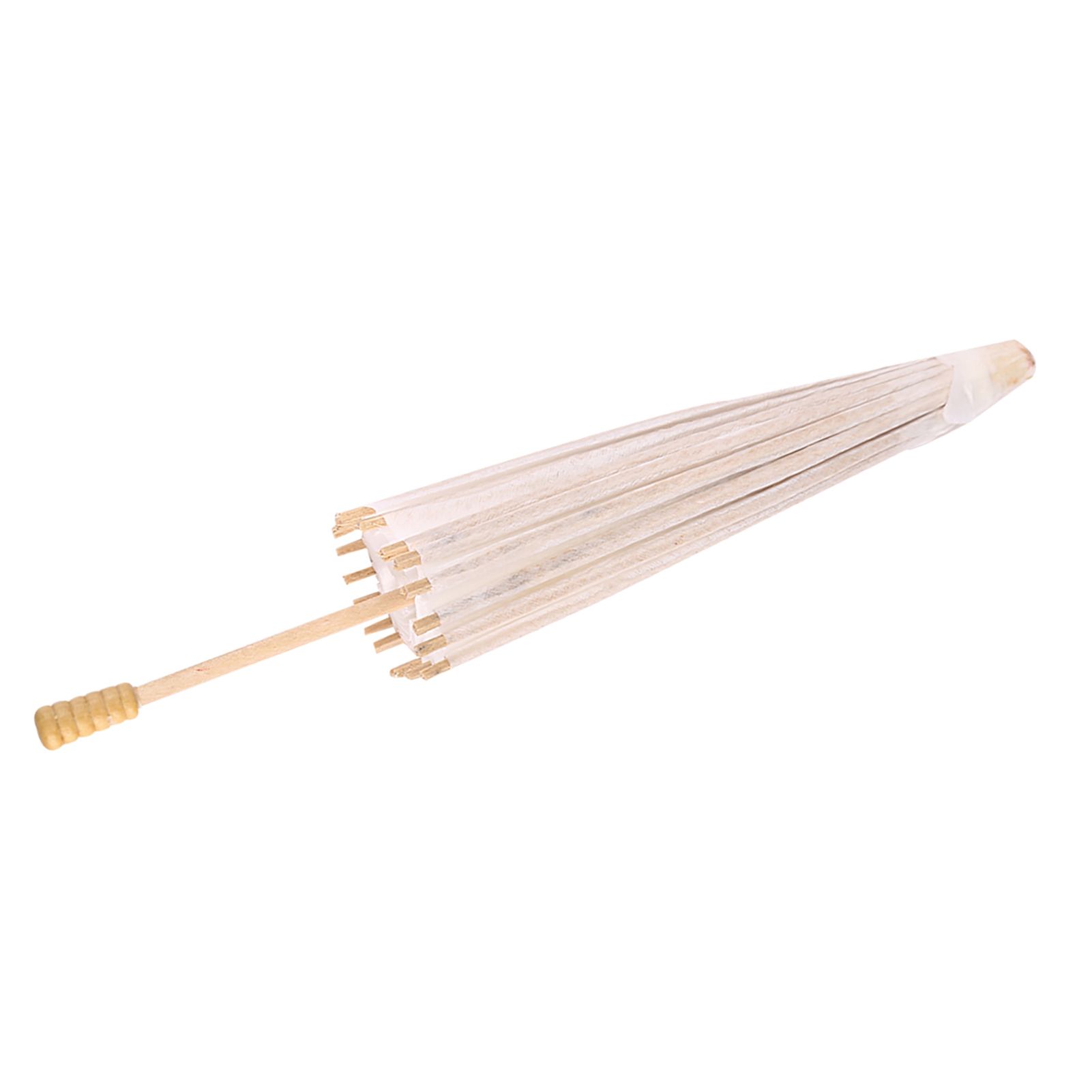 White Color Paper Decorative Umbrella Parasol School Decor Photo Prop (30cm) — image 6