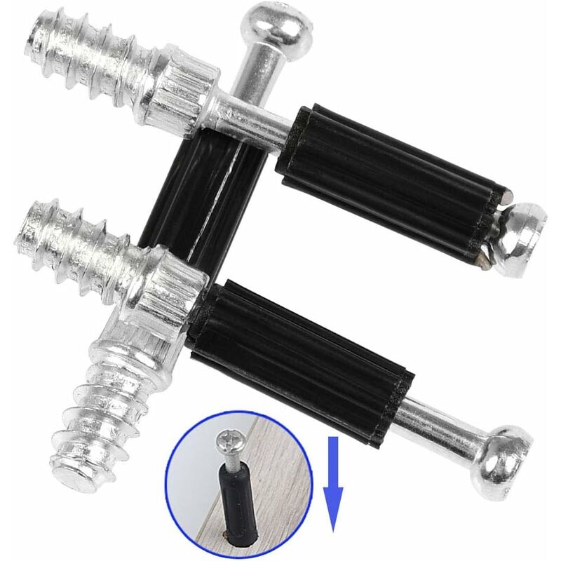 Cam Fittings 50 Pair Furniture Cabinet Panel Connection Ø15Mm Invisible Connector For Kitchen Cabinet, Cupboard, Wooden — image 3