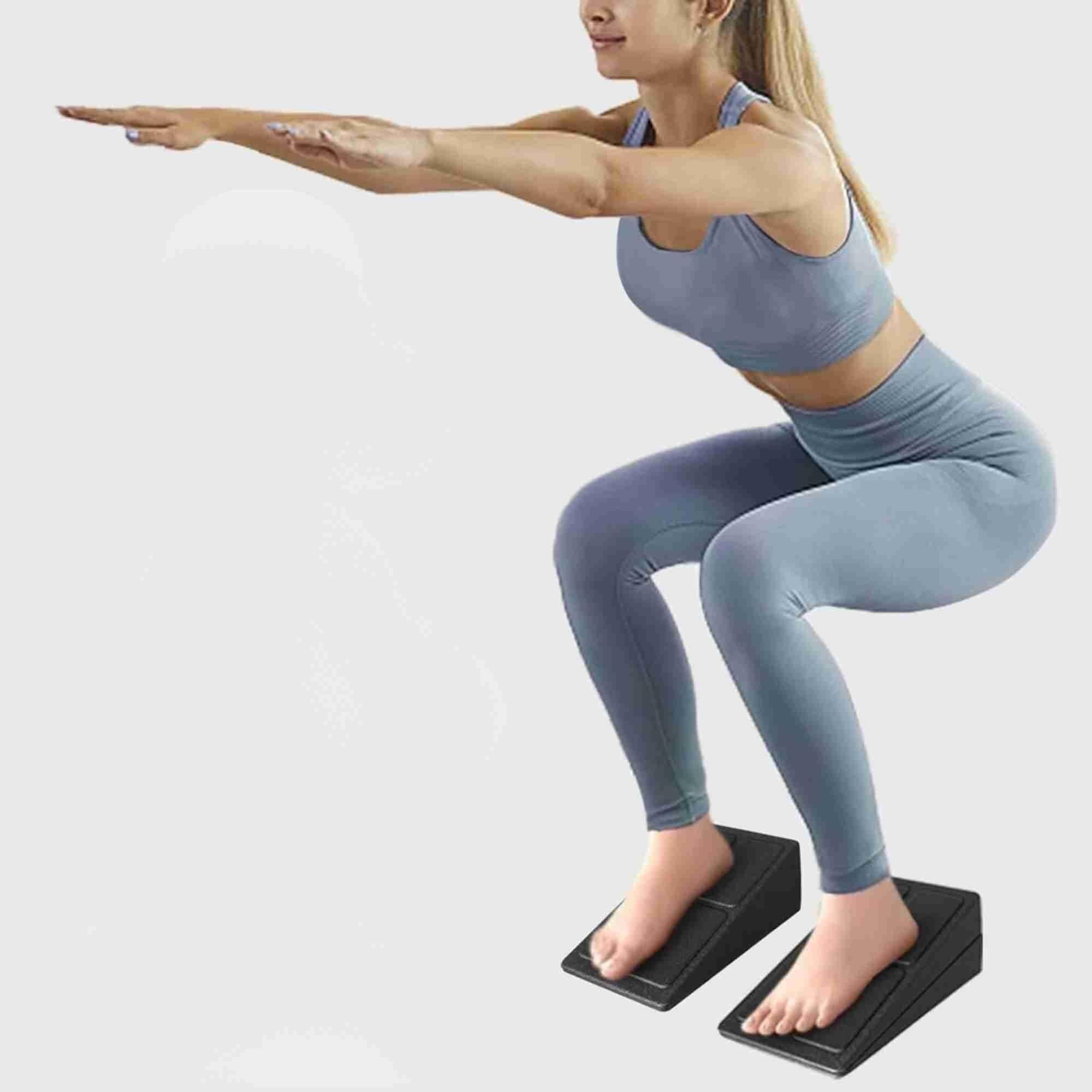 3pcs Slant Board Squat Wedge Set Calf Stretcher Yoga Block Exercise Gym Fitness โ image 4