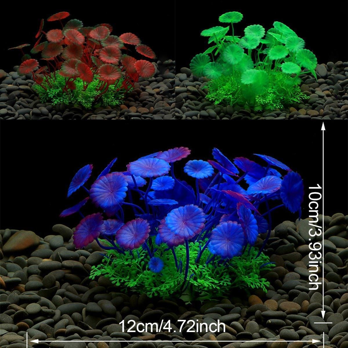 Artificial Water Grass Fish Tank Decoration Aquarium Landscape Simulation Plants - 01-3PCS โ image 4