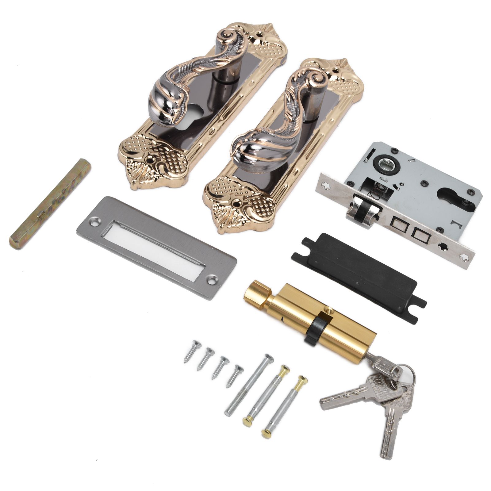 Door Handle Lock Silent Lock Bearing Safety Lever Handle Reversible Bedroom Door Lock — image 2