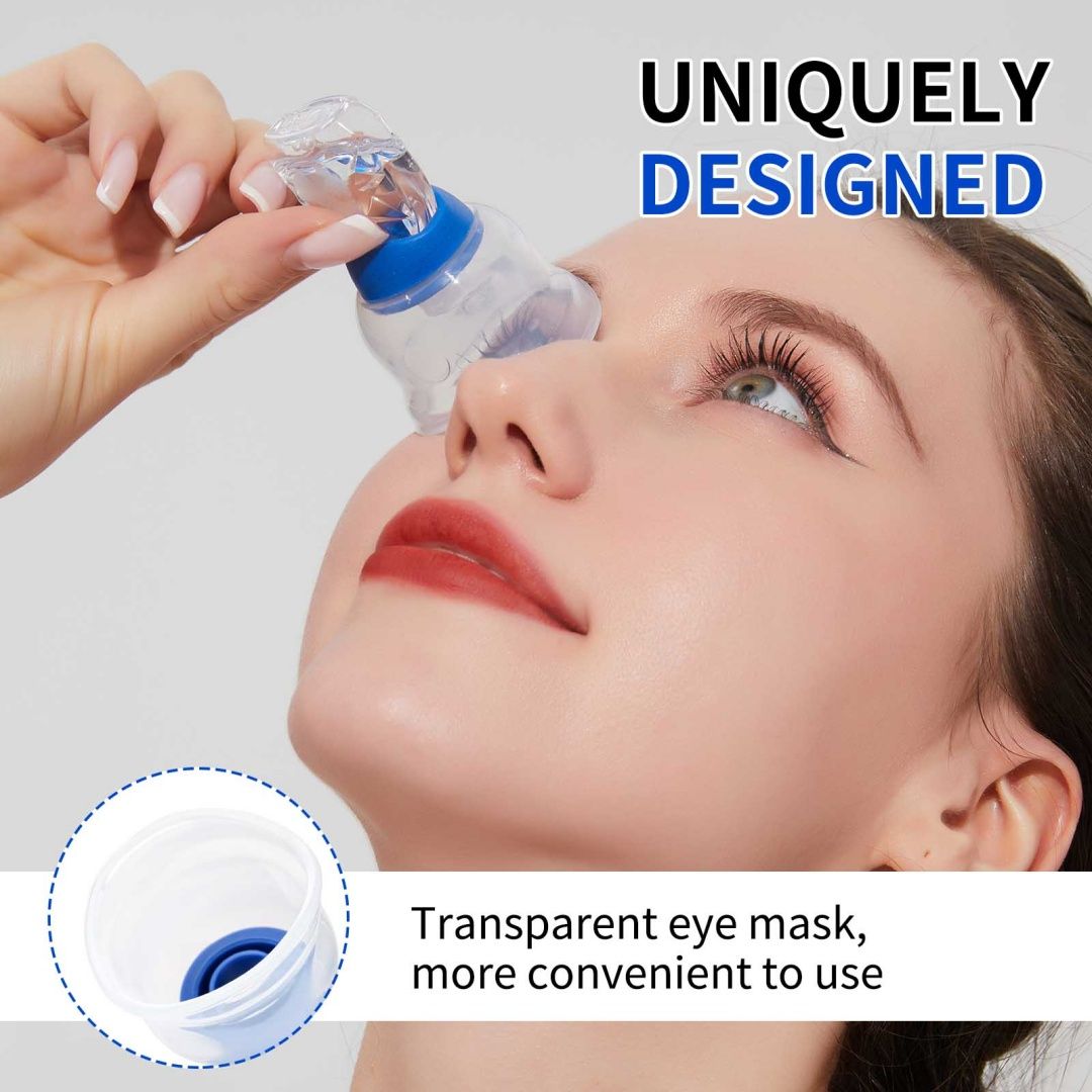 Eye Dropper Adapter, Reusable Ergonomic Dispenser Compatible with Most Standard Bottles, Hygienic One-Hand Operation pink color — image 4