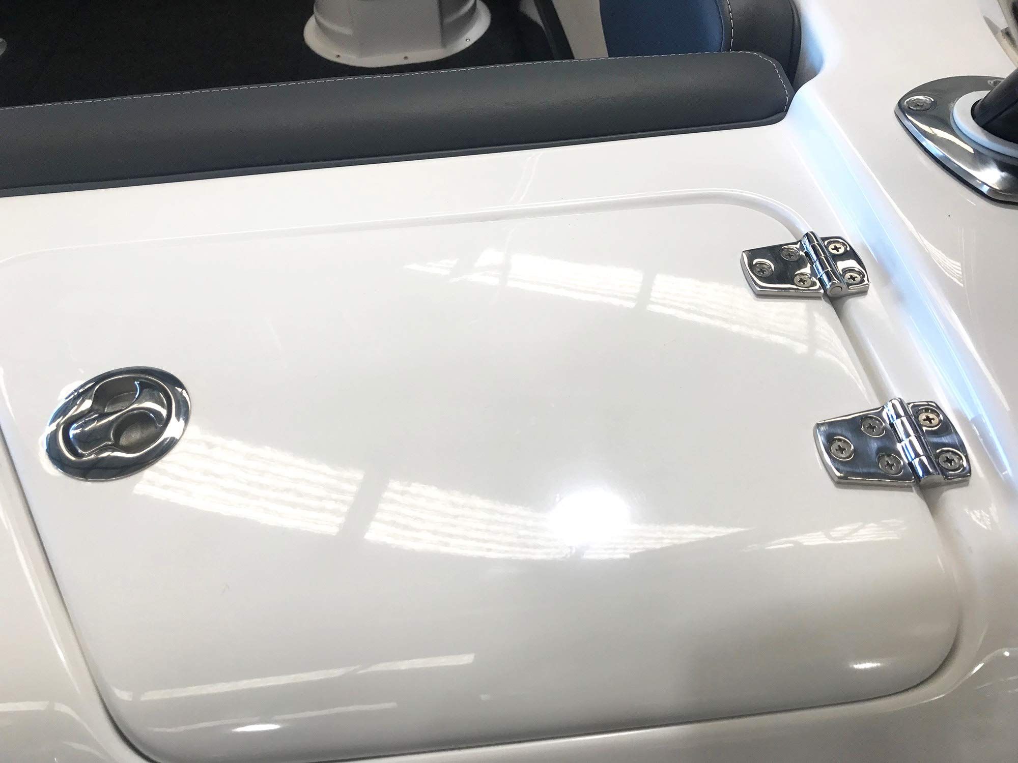 Boat Shortside Hinges Marine Flush Hatch Compartment Hinge Heavy Duty Stainless Steel W/Fasteners 1-1/2" x 2-1/4"9 (1 Pair) โ image 5