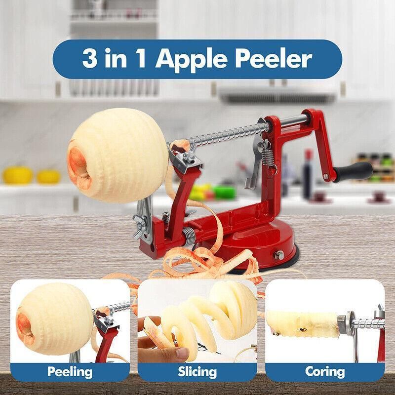 3 in 1 Manual Apple Peeler Corer Slicer Red Fruit Cutter for Kitchen Use โ image 4