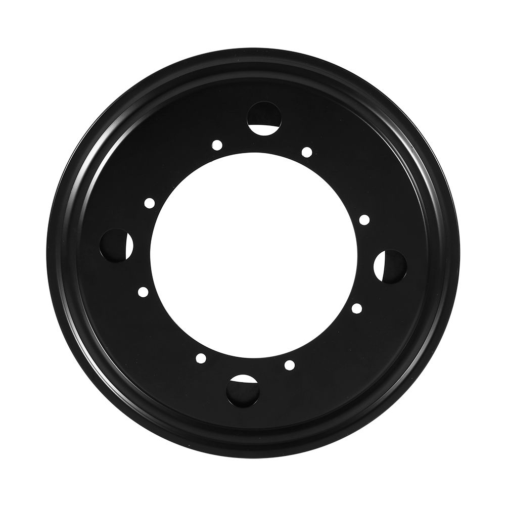 Heavy Duty Round Galvanized Lazy Susan Turntable Bearing Rotating Swivel Plate (9" Black) — image 2
