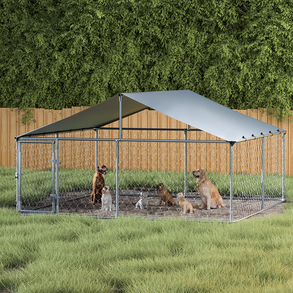 i.Pet Dog Kennel Large House XXL Pet Run Cage Puppy Outdoor Enclosure With Roof โ image 5
