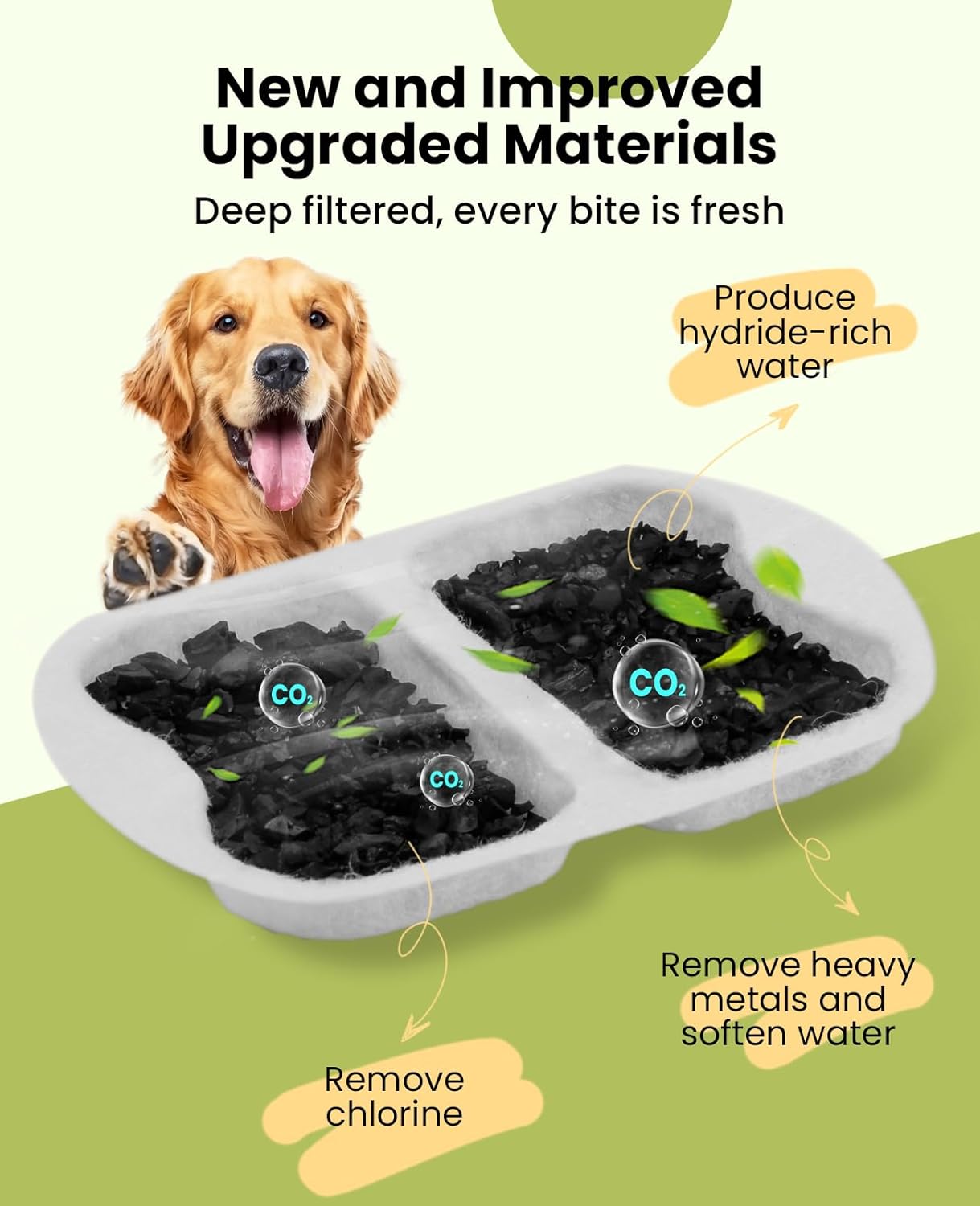 Cat Water Fountain Stainless Steel,Dog Water Fountain Super Quiet with Triple Filtration/Great for Cats Dogs and Multi-Pet Home (PWF001 Filters) โ image 4