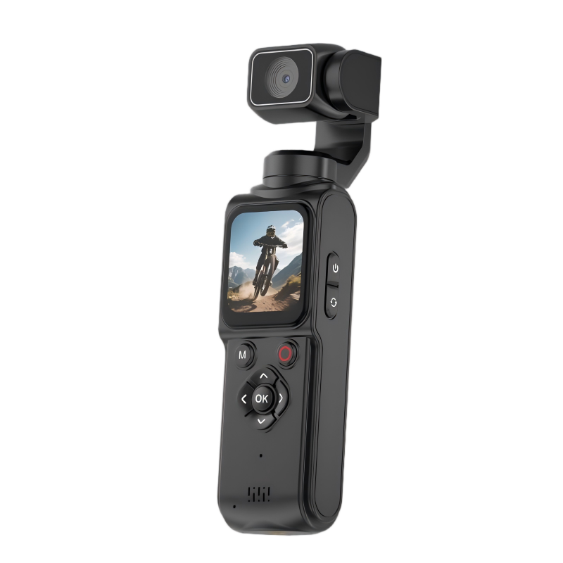 AT-M105 Pocket Gimbal Vlog Camera, 4K HD Handheld Video Camera,black,32GB — image 2