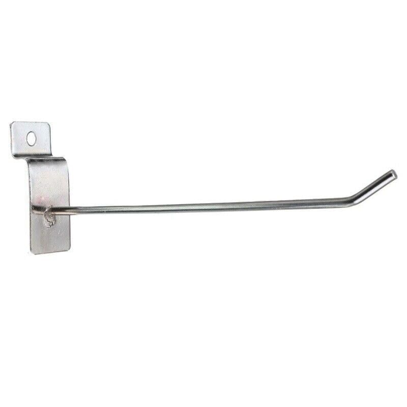 3 Pcs Heavy Duty Slatwall Panel Hooks Hanging Slatwall Accessories Metal Slat Wall Hanging Hooks Silver Slat (7.87 Inch) โ image 4