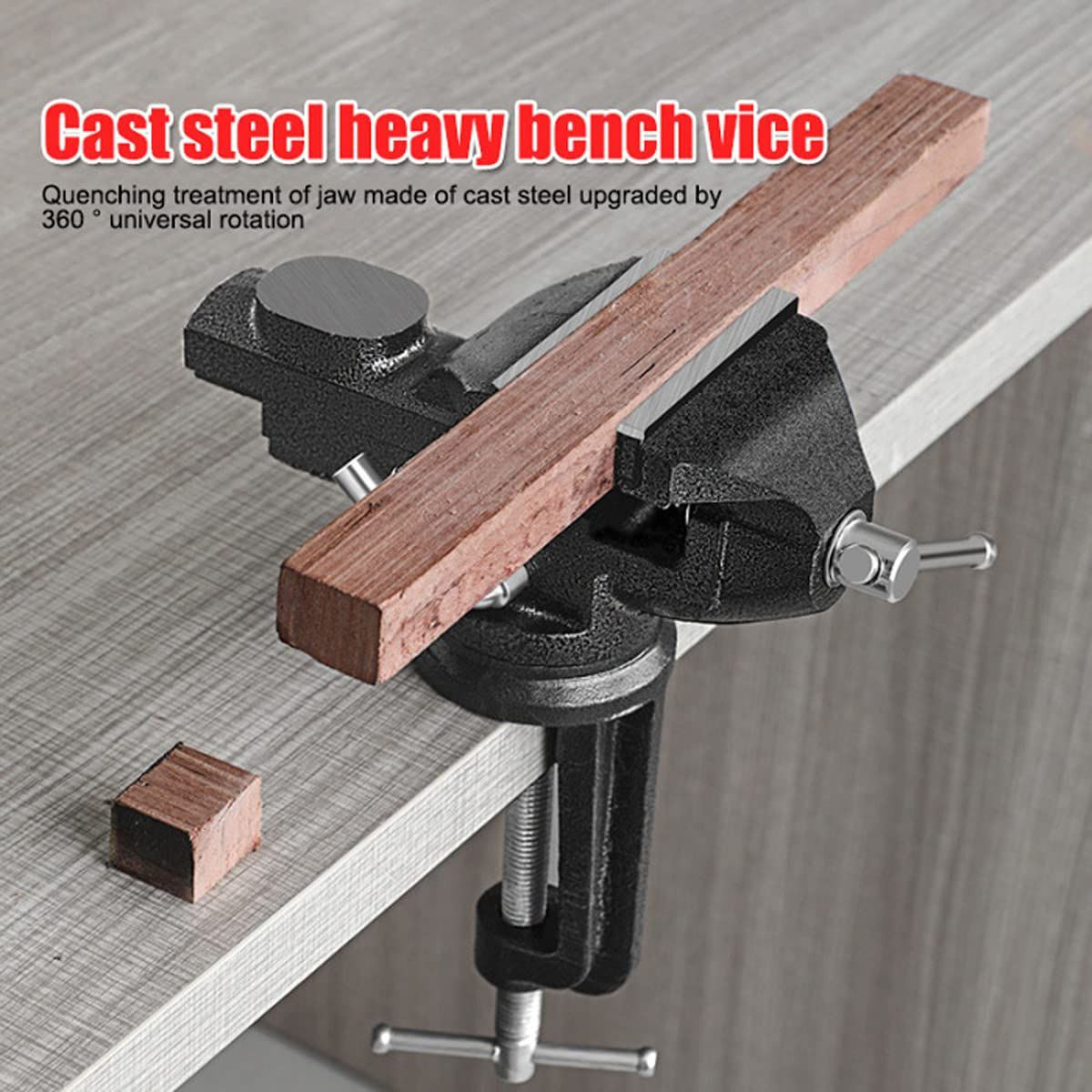 Household viewing fixture, 360 ° rotating base fixture, used for woodworking, handicraft creation, and metal processing — image 4
