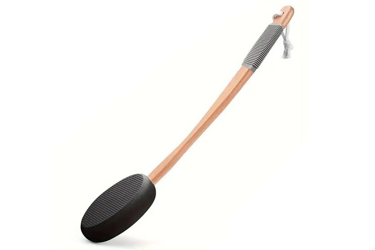 Back and Foot Lotion Applicator with 4 Replacement Pads Sunscreen Applicator Tool - Black — image 4