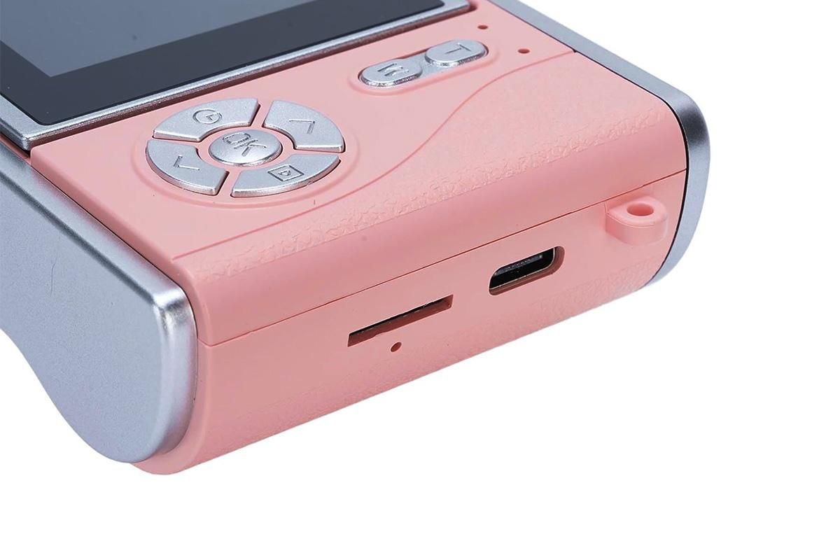 HD 1080P Flip Screen Retro Digital Camera 2.4-inch Display with 64GB TF Card - Pink โ image 5