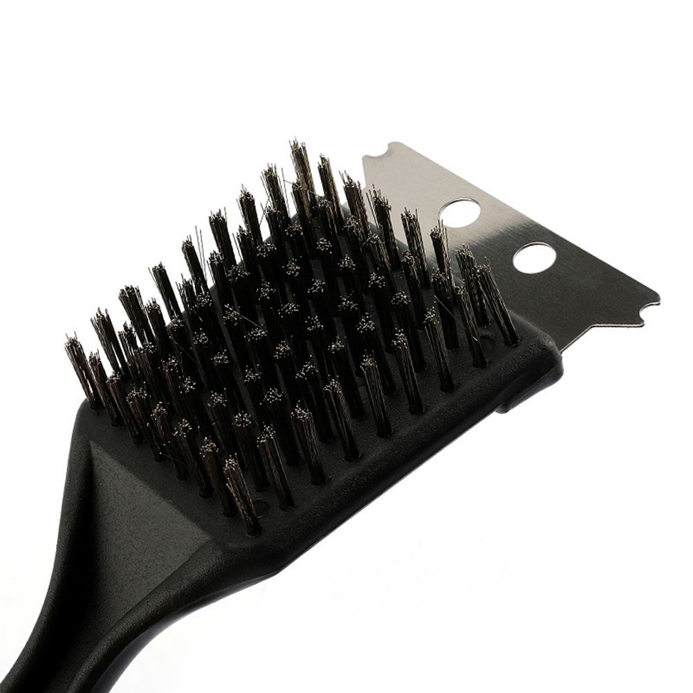 2Pcs BBQ Grill Brushes Stainless Steel Bristles Cleaning Brushes Barbecue Grill Brushes Scrapers — image 4