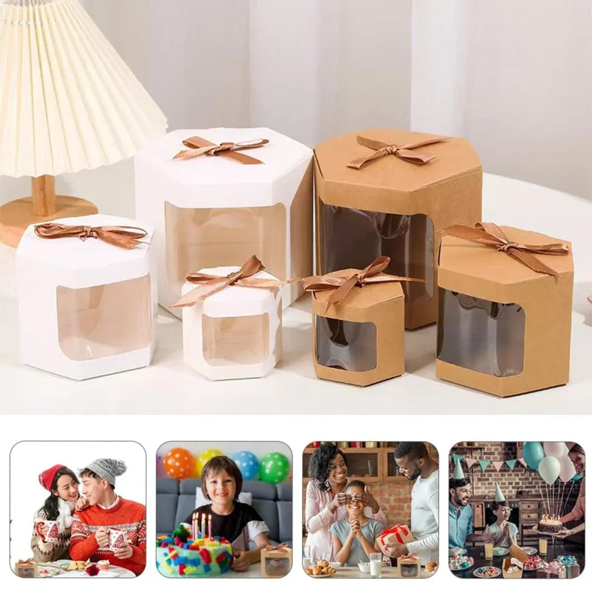 20PCS Small Gift Box Candy Storage Box Party Favor Treat Packaging Recyclable - Kraft-L โ image 6