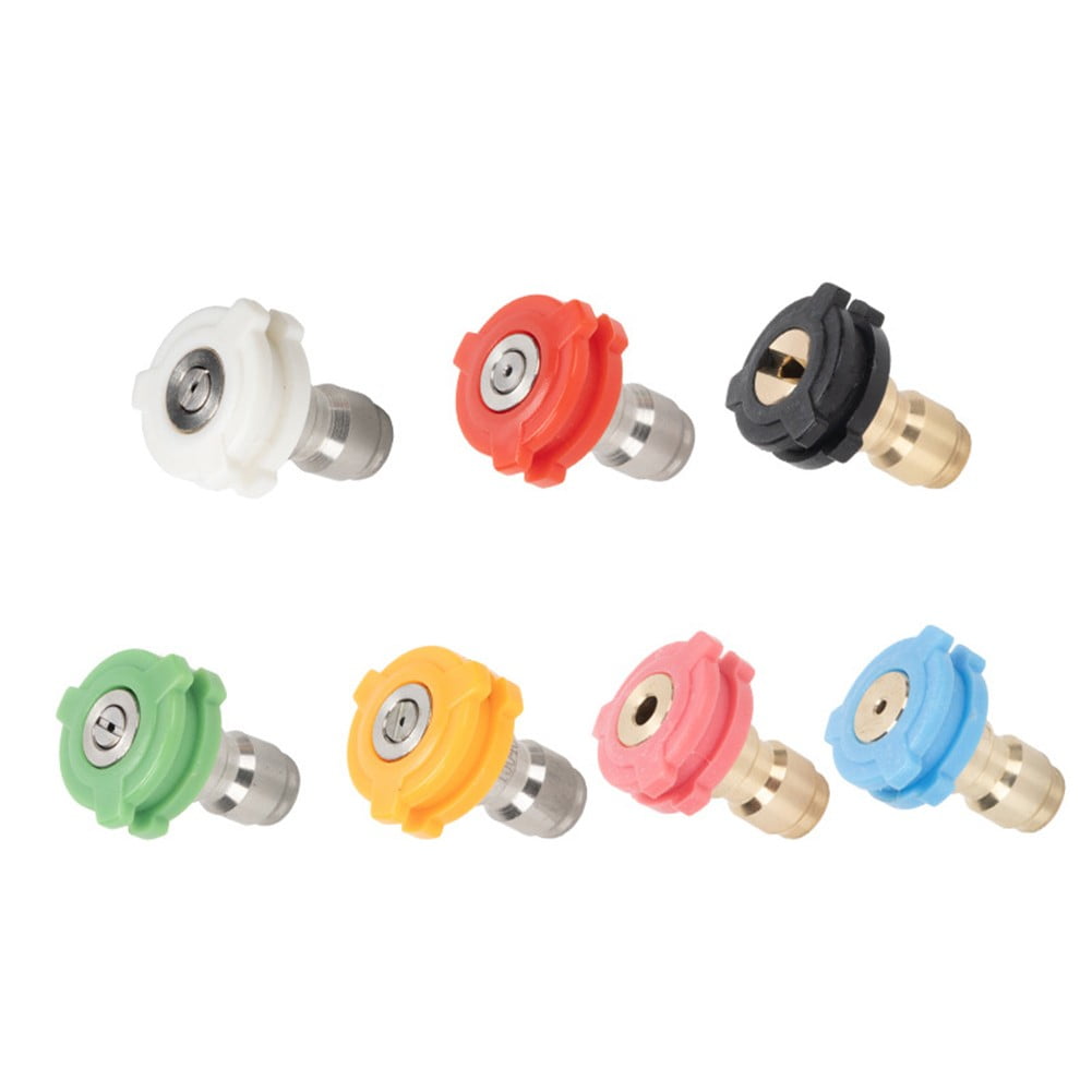 Car Washing Machine 1/4 Nozzle High Pressure Nozzle Fan-Shaped Quick Fittings 1.6 mm