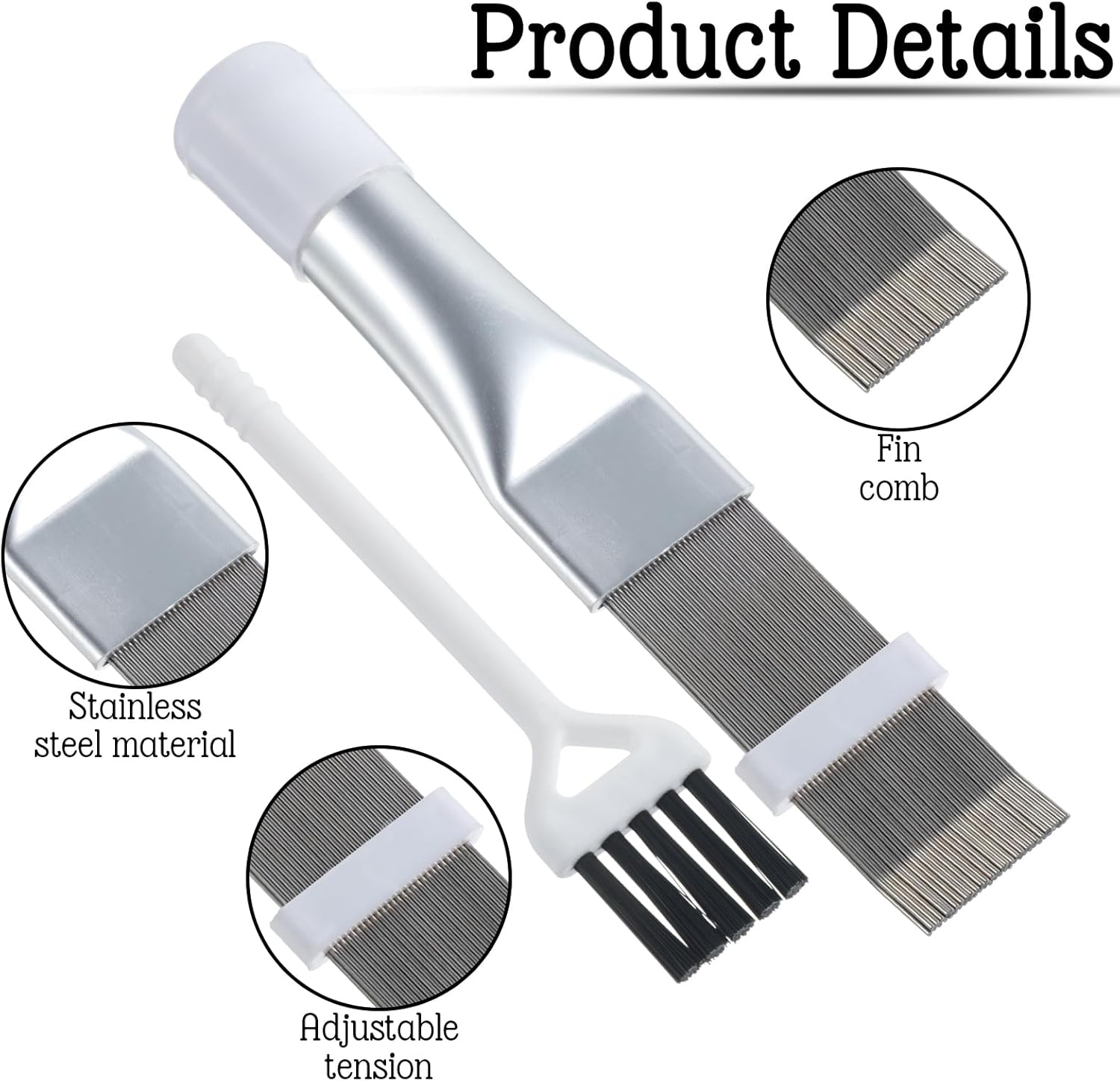 2Pcs Radiator Fin Comb,Coil Cleaning Brush Air Conditioner Fin Comb Kit for Combing Radiator Evaporator Condenser — image 2