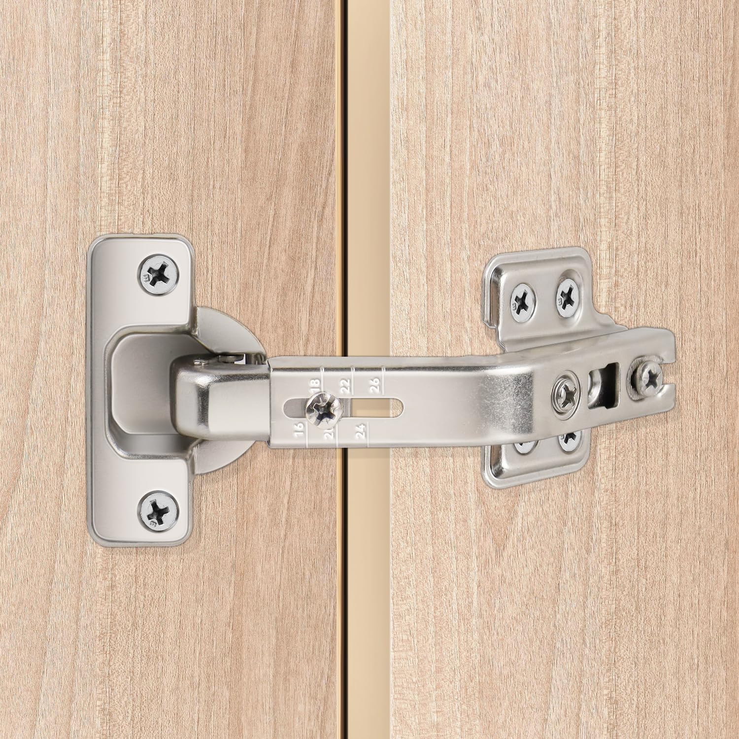 135 Degree Lazy Susan Hinge Full Overlay Concealed Corner Cabinet Hinge for Cabinet, Cupboard, Folded Door, Corner Kitchen Cabinet Replacement Hardware (1 — image 6