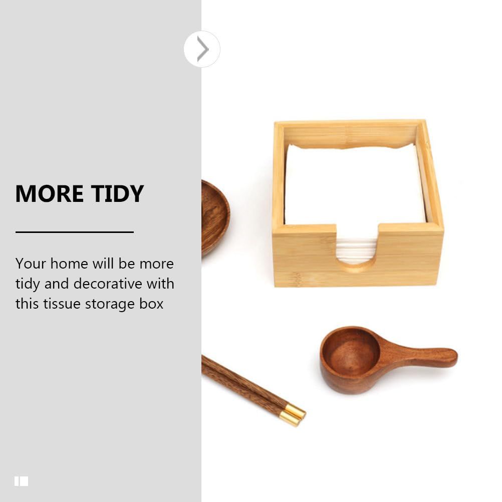 1pc Tissue Box Drink Containers Beverage Napkins Square Tissue Box Guest Towel Holder Tray Napkin Rack Cocktail Napkin Dispenser — image 3