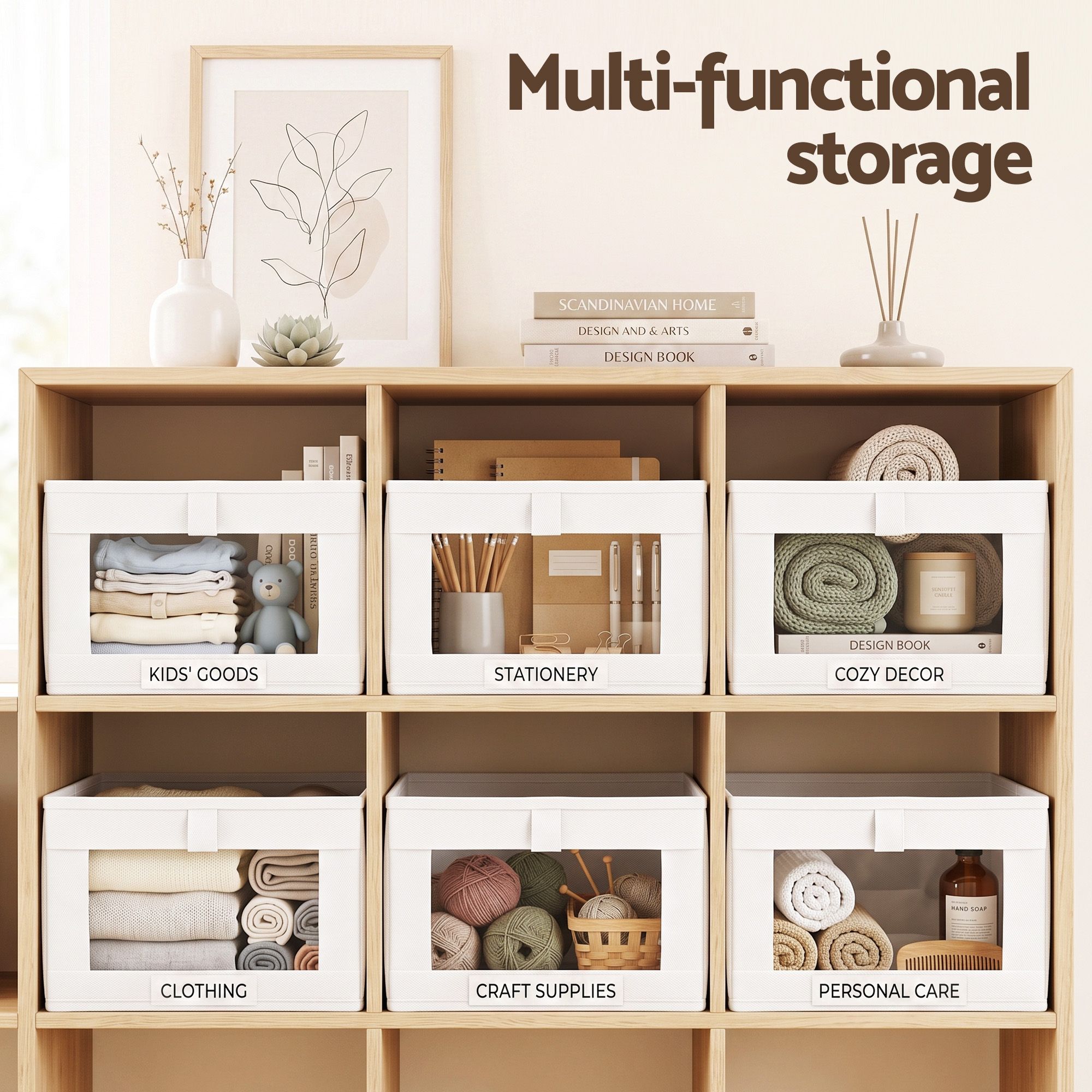 Artiss 6 Pack Linen Closet Organizers and Storage Foldable Clothing Bins โ image 5