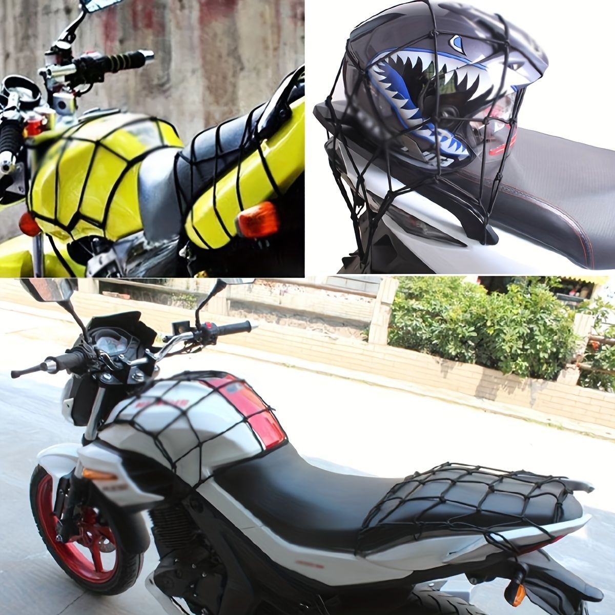 Off-road Vehicle Luggage Net Luggage Rack Elastic Net Pocket Vehicle Trunk Cargo Net Safety Protective Net Black — image 4