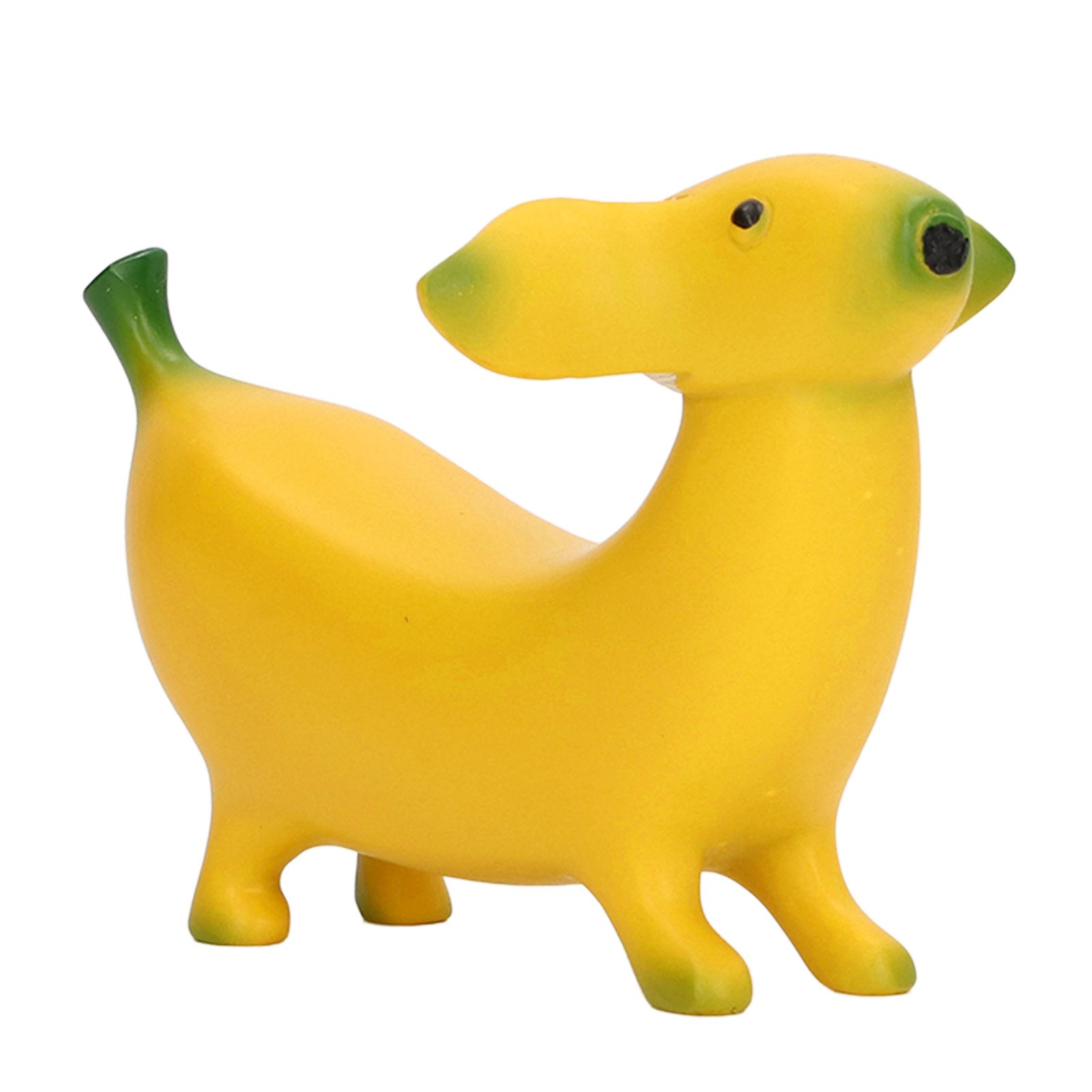 Banana Dog Sculpture Resin Funny Lovely Lightweight Banana Dog Art Decoration for Home Desktop M 13x8cm/5.1x3.1in โ image 6