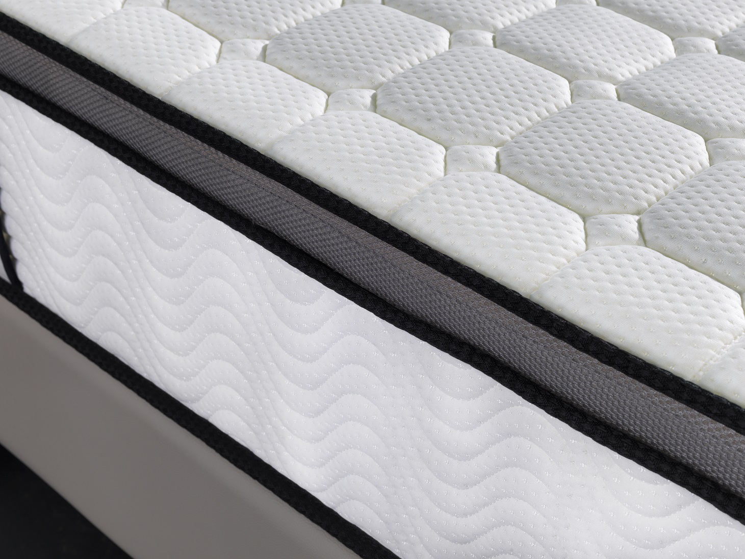 Ergopedic Mattress 5 Zone Latex Pocket Spring Mattress In A Box 30cm - Double - White Grey Black โ image 6
