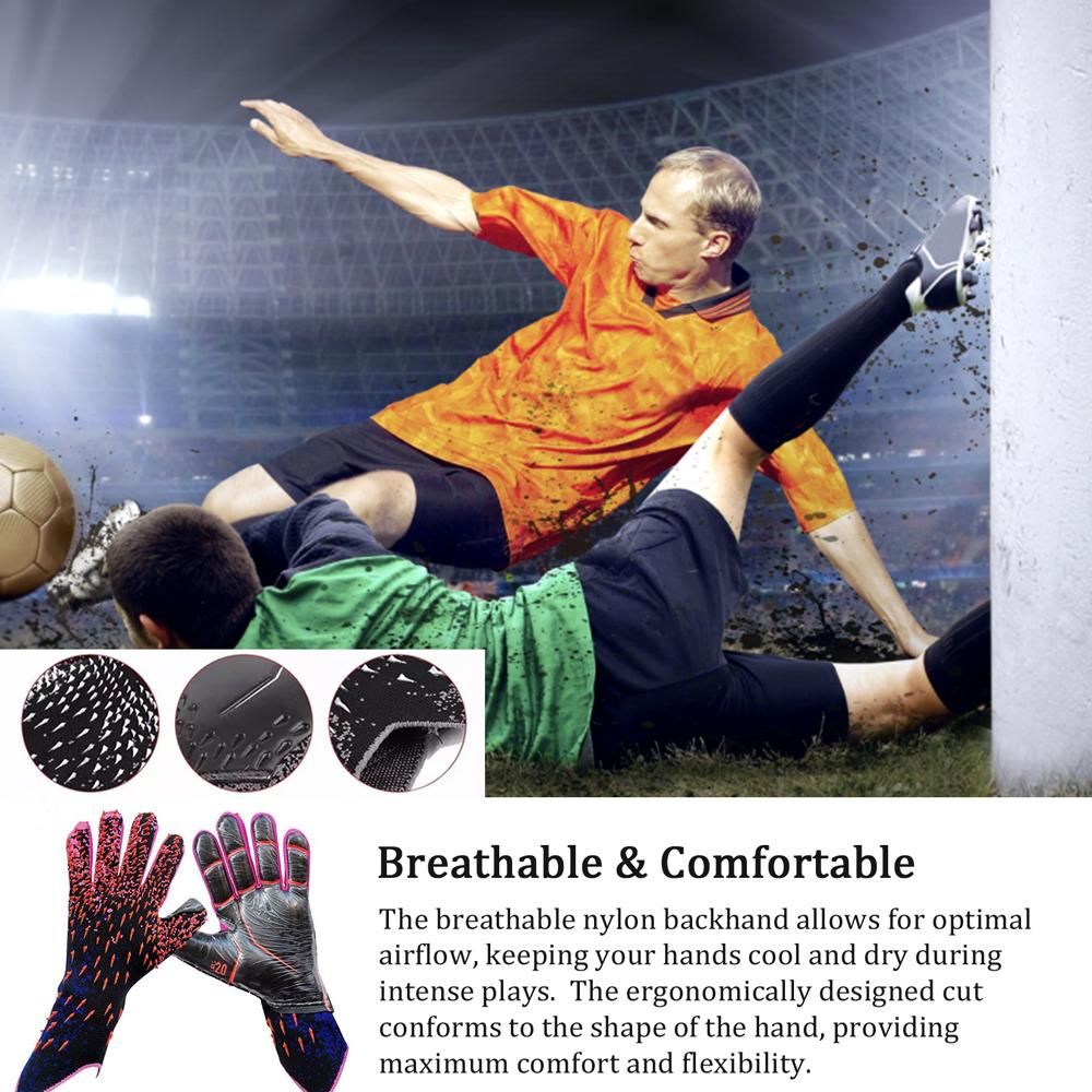 Soccer Goalkeeper Gloves Thickened Breathable Football Gloves Anti-Slip Latex Training Gloves for Teenagers Adults - 8# โ image 2