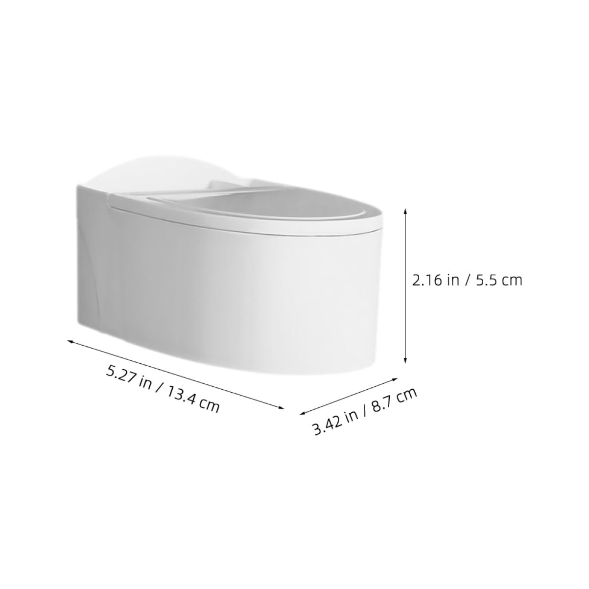 Ashtray Cigarett e Ash Tray Cigarett e Receptacle Cigarett Holder Ash Trays with Covers Outdoor Cute Ash Tray Ash Can White — image 4