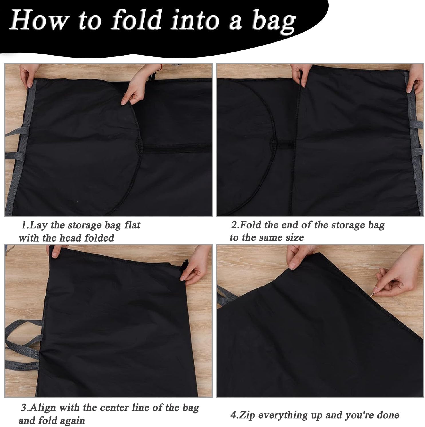 Long garment bags, dustproof clothing covers, moth-resistant clothing bags, wedding dress bags, foldable long coat bags, suitable for storing coats, shirts — image 4