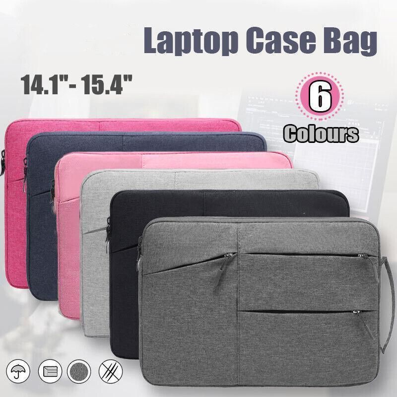 Laptop Sleeve Travel Bag Carry Case For MacBook Air Pro 14.1”-15.4” - Rose Red — image 2