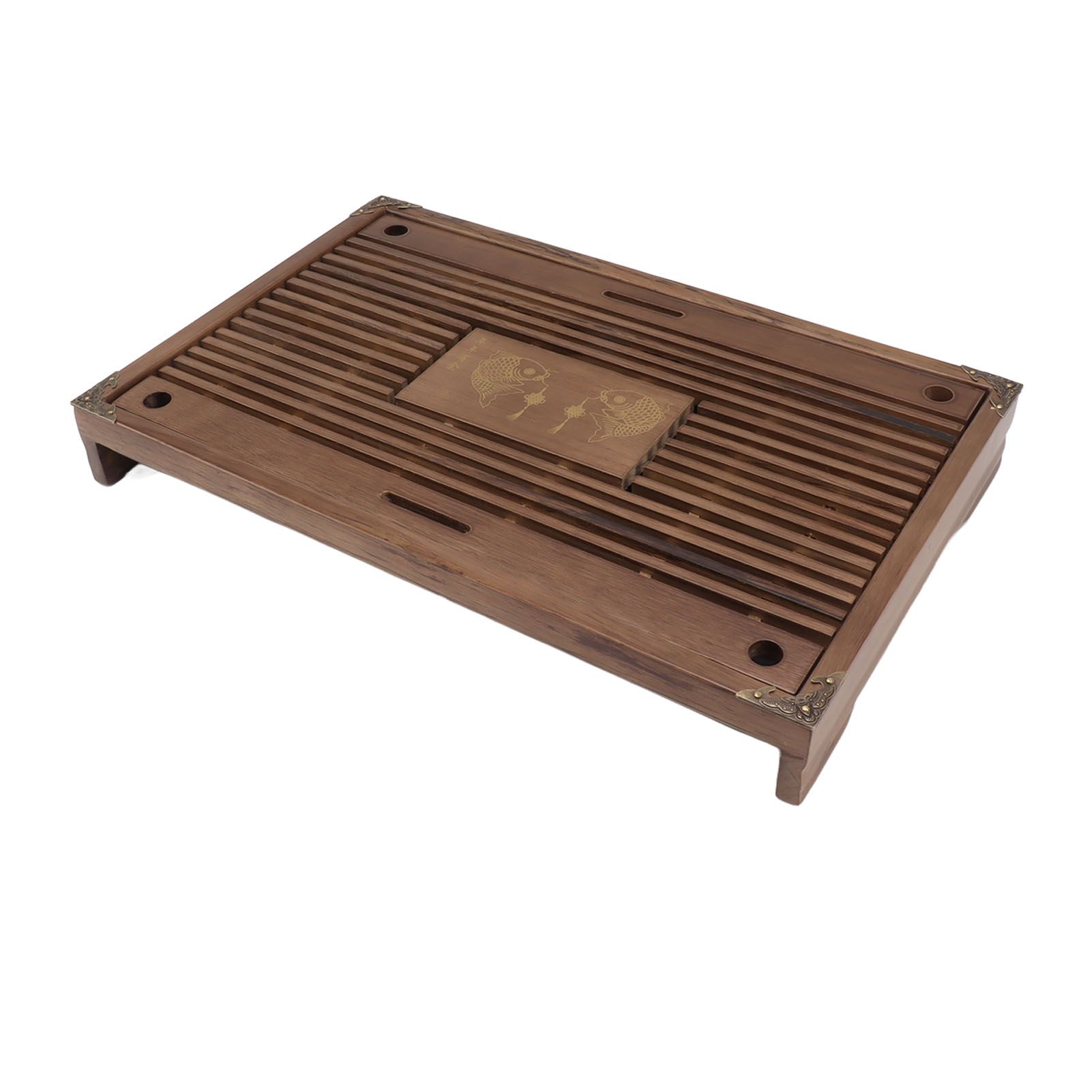 Water Storage Tea Tray with Drainage Tool Hose Non Fading Water Drainage Tea Serving Tray for Home Type B โ image 3