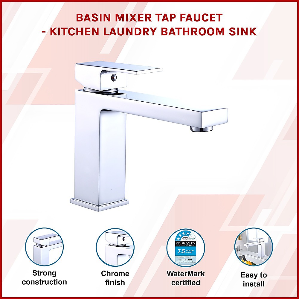 Basin Mixer Tap Faucet -Kitchen Laundry Bathroom Sink โ image 3