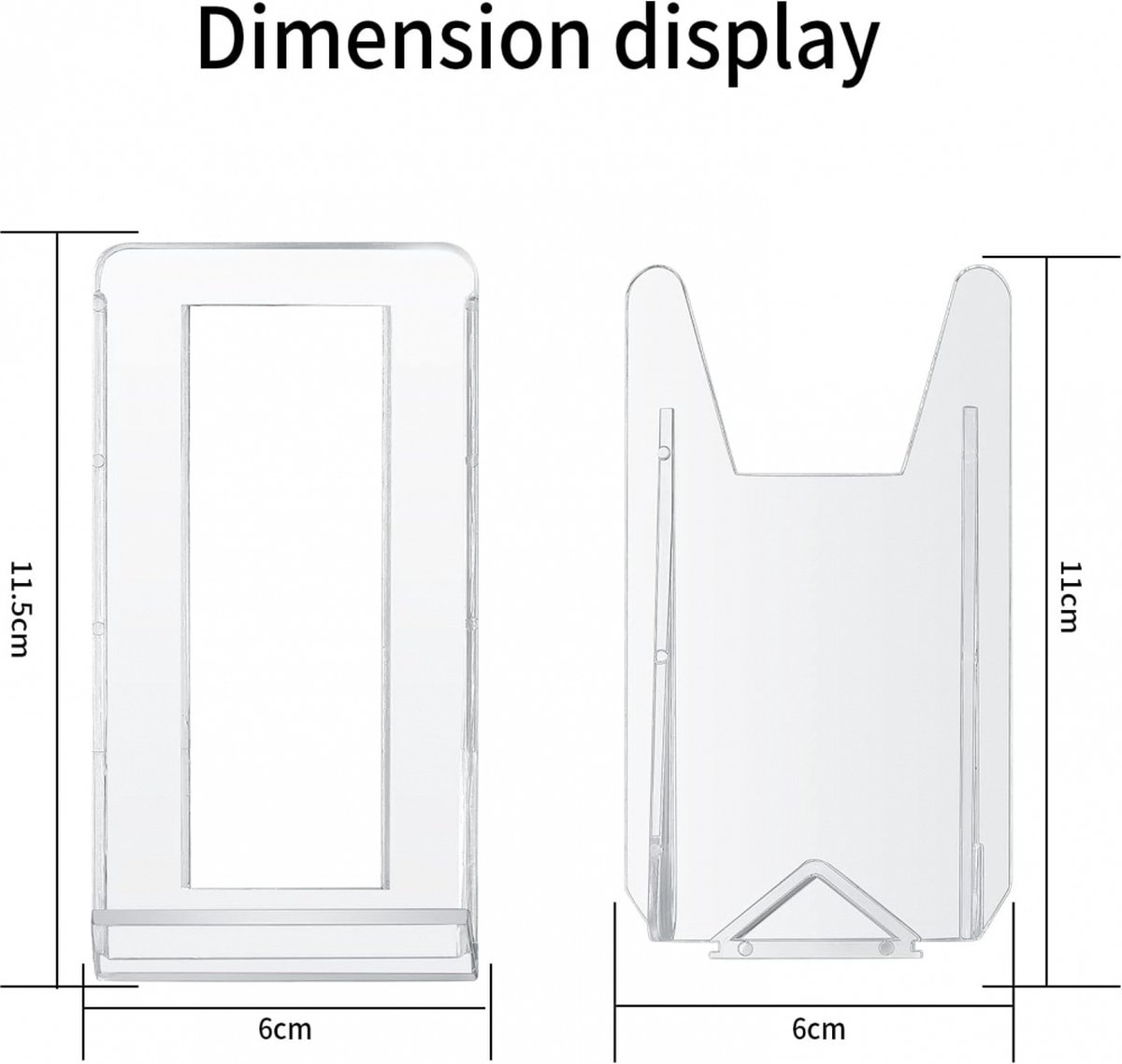 Plate Stand - 6 Pieces - Plate Rack - Plate Holder - Plate Display - Sliding Stand - Phone Holder - Business Card Holder - Book Stand - Support - Rack - Plates — image 5